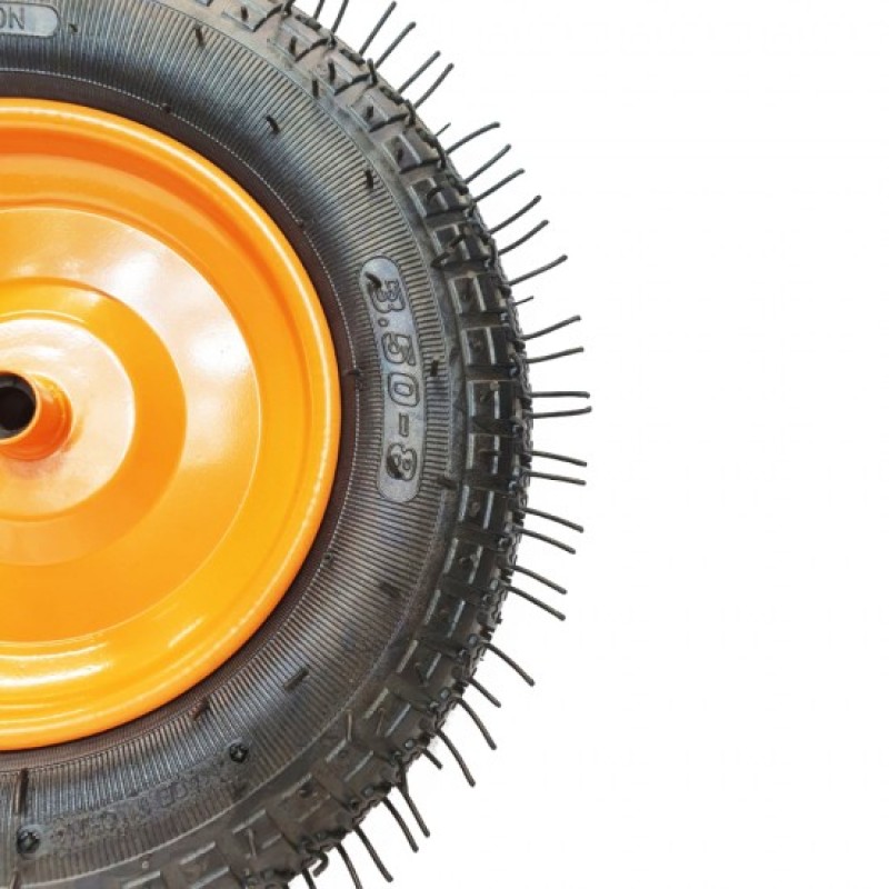 Roata roaba 350-8 ax SUBTIRE 14'' cu bucsa, portocalie MX273