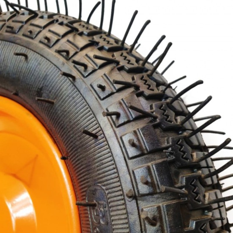 Roata roaba 350-8 ax SUBTIRE 14'' cu bucsa, portocalie MX273