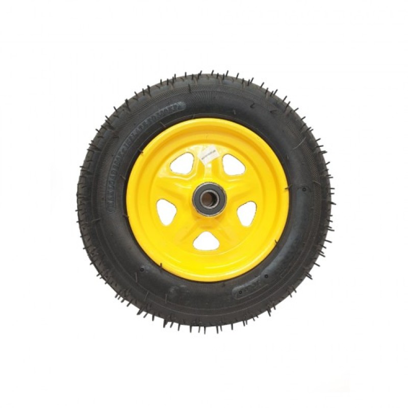 Roata roaba 350-8 cu rulment, spite galbena MX276