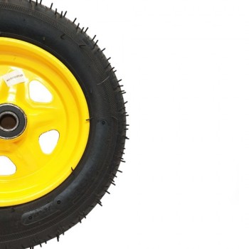 Roata roaba 350-8 cu rulment, spite galbena MX276