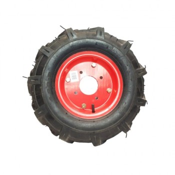 Roata motocultor 400-8 flansa rosie MX283