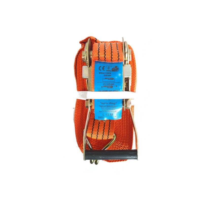 Chinga de ancoraj cu clichet si carlig, material textil, 12 m MX393