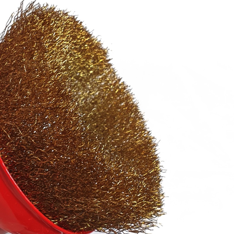 Perie circulara conica pentru flex nr 3, galbena MX399