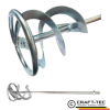 Paleta amestecare vopsea/mortar pentru malaxor, Filet M14, 100mmx540mm, Otel Durabil, Argintiu CRAFT TEC MX531