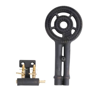 Pirostrie, arzator butelie gaz GPL, 40x40cm, fonta/otel, 2 arzatoare, ROSIE MX870