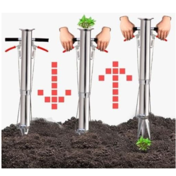 Plantator rasaduri, INOX, 2 manere MX361