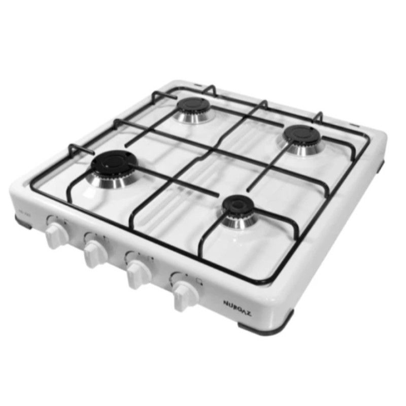 Plita gatit / aragaz portabil emailat cu 4 arzatoare alb Nurgaz