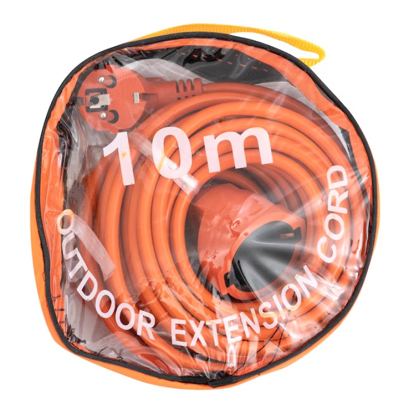 Prelungitor electric, PORTOCALIU, 10M tip cupla + fisa, 3 x 1.5 mm, IP44, max 2000W MX1642
