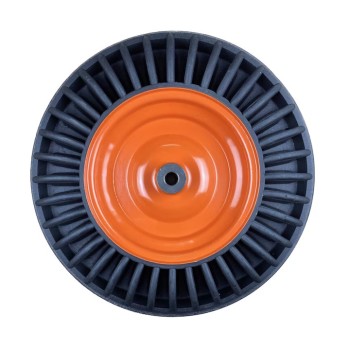 Roata roaba plina 400-8, pe bucsa din otel, janta din metal, ax 16mm MX1200