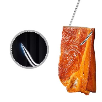 Set 5x Carlige macelarie INOX, S, MIC, de agatat carne MX1123