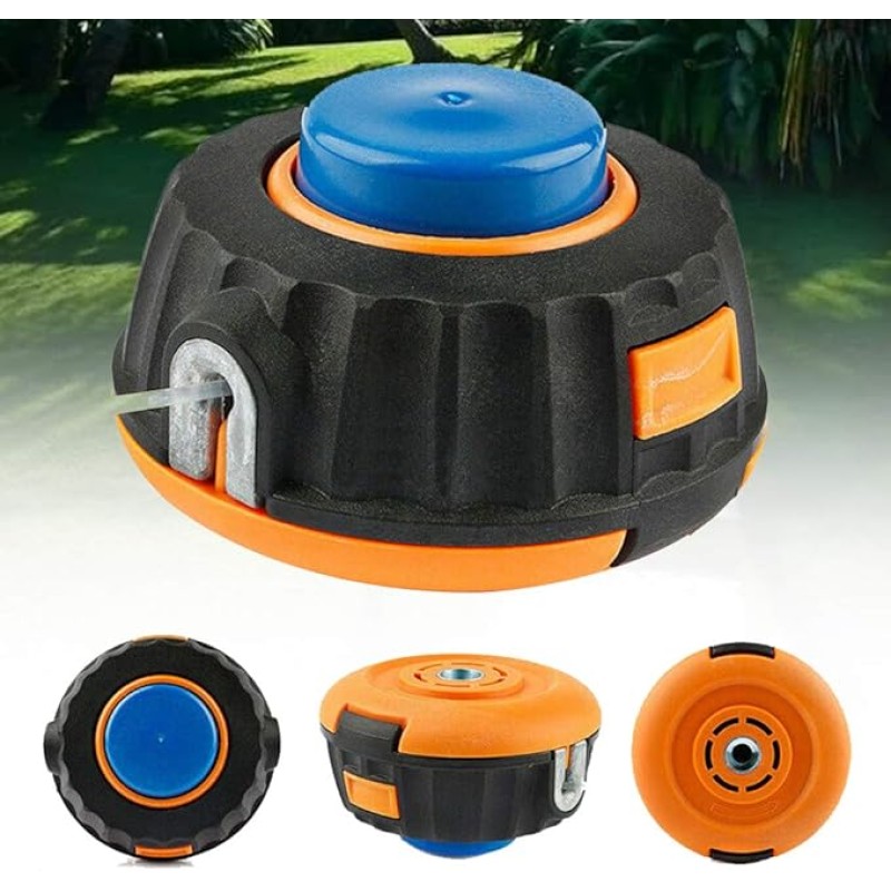 Tambur motocoasa automat, cap buton ALBASTRU M10X1,25 { huz mic orange}, CRAFT-TEC MX147