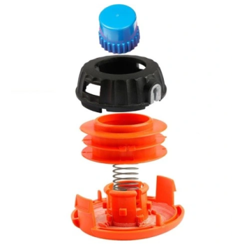 Tambur motocoasa automat, cap buton ALBASTRU M10X1,25 { huz mic orange}, CRAFT-TEC MX147