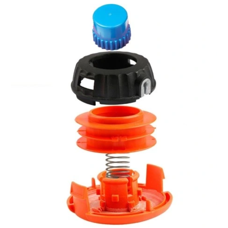 Tambur motocoasa automat, cap buton ALBASTRU M10X1,25 { huz mic orange}, CRAFT-TEC MX147