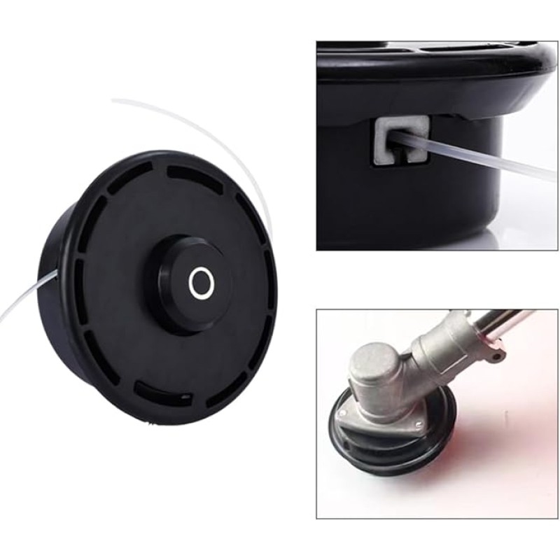 Tambur motocoasa, cap plastic, NEGRU LUCIOS MARE, CRAFT-TEC, MX145