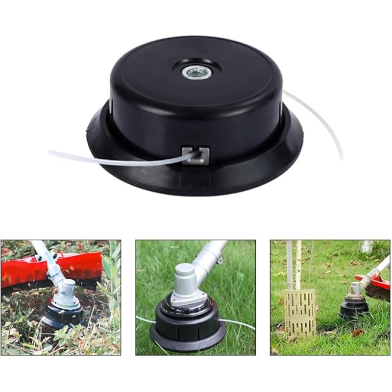 Tambur motocoasa, cap plastic, NEGRU LUCIOS MARE, CRAFT-TEC, MX145