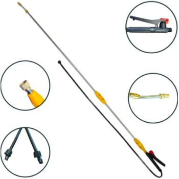 Tija vermorel  2.7M Metal+accesoriu galben MX242