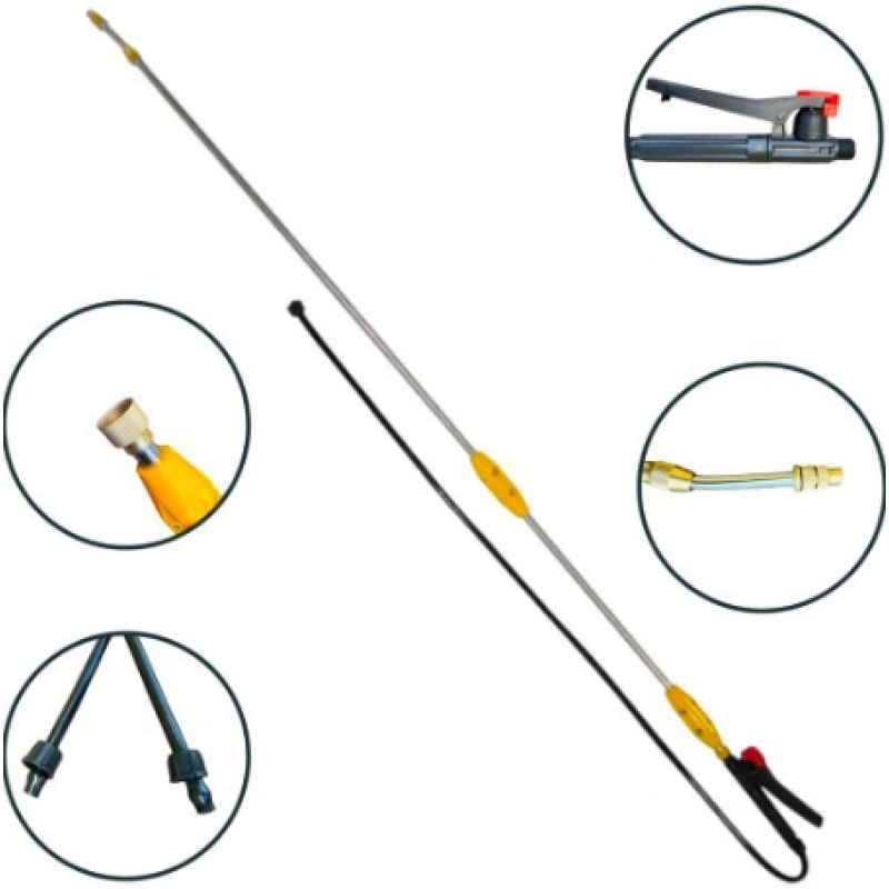 Tija vermorel  2.7M Metal+accesoriu galben MX242