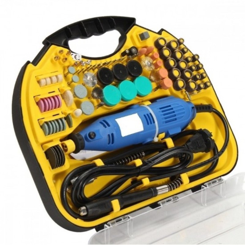 Trusa minifreza tip biax 117 piese 500W Craft-tec MX605