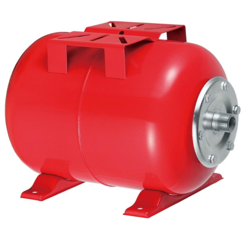 Vas expansiune hidrofor ORIZONTAL 24 litri, ROSU/ALBASTRU 6 bari, membrana inclusa MX889