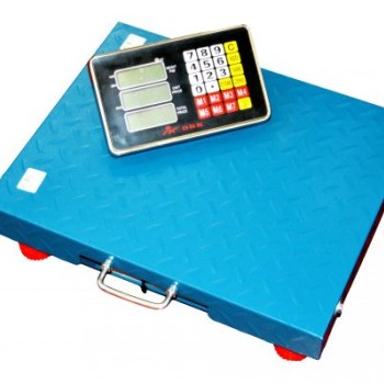 Cantar DRK, 300kg Wireless, Afisaj LCD, Structura metal, Albastru