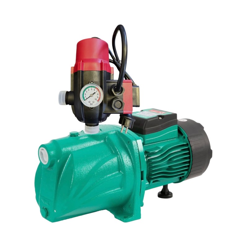 Pompa Suprafata Cupru DRK-Taifu, Model JET100 + Presostat Electronic DRK cu priza, Model PC-13AB