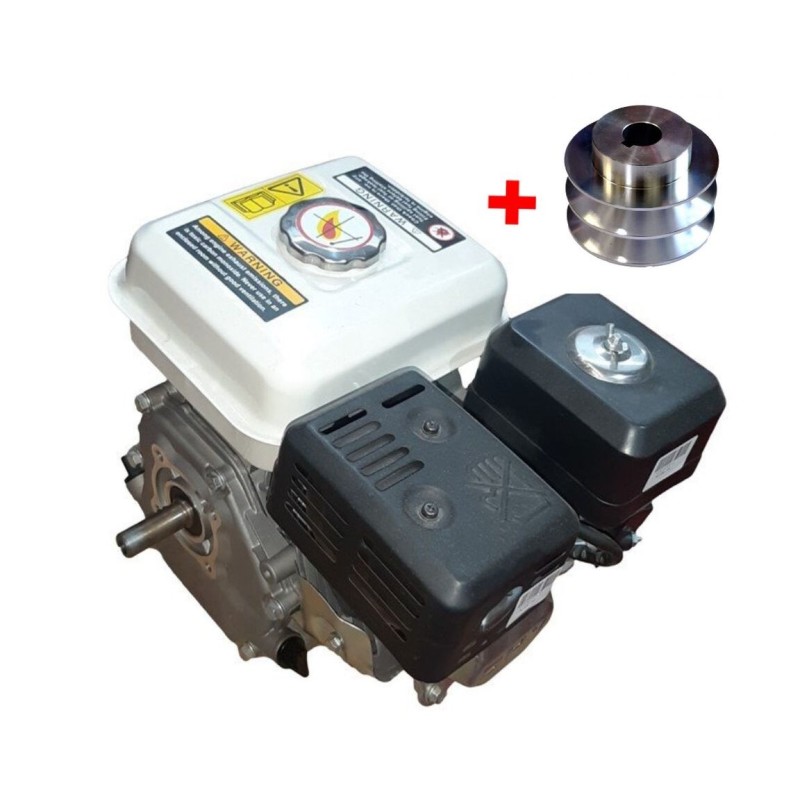 Motor Motocultor Benzina , DRK, Model GX200 ,7 cp, Ax Pana + Fulie Motor Dubla, Pana, 20mm