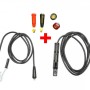 Set Cabluri 25mmpx 2 M, 9 mm, pentru Invertor Sudura + Set Cuple “MAMA” Invertor Sudura 9 mm + Set Cuple "TATA" Invertor Sudura 9 mm