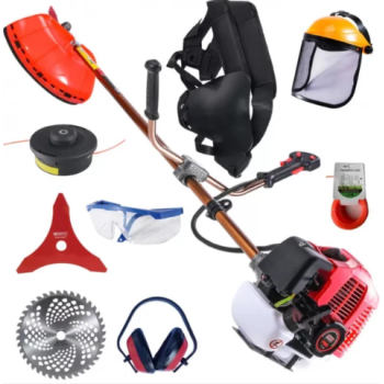 MOTOCOASA PE BENZINA ALFA 7* 7000 PROFESSIONAL, 8 ACCESORII INCLUSE, 12000RPM, 58CC, 7CP + Prasitoare si Cultivator