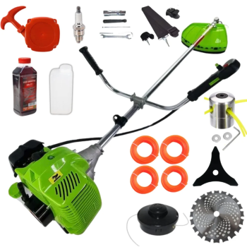 PACHET Motocoasa Benzina 8.5CP,2t timpi 14 ACCESORII,12000rpm, 58cc, model 2025, easy-start, Fresco Power by ItalianTech CMP1545