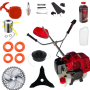PACHET Motocoasa 7.5cp motor benzina 2T timpi, 9000rpm, 14 ACCESORII , Easy Start, PROFESIONAL POLAND