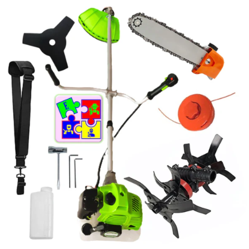 Motocoasa pe benzina ALFA 7* PROFESSIONAL, Accesorii si 1xDisc Stea, 8CP, VERDE, PLUS CULTIVATOR-PROFI, +Cap DRUJBA