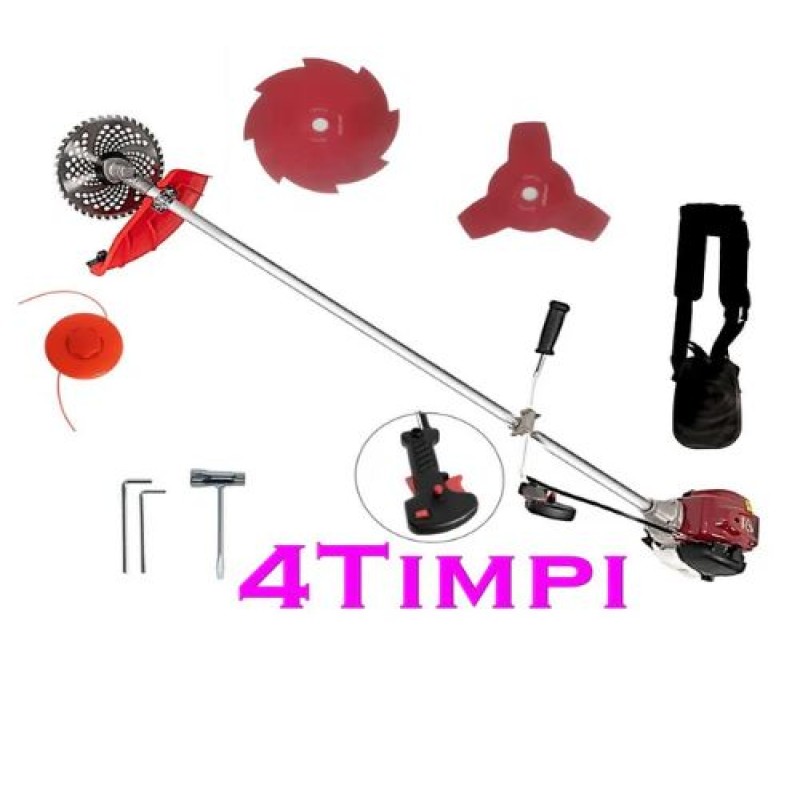 COAS'ZiLLA Set Motocoasa 4 Timpi VÖKNER T5600-P, 7.5CP, 9000 Rpm, 4 Sisteme Taiere + Extra accesorii