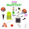COASaZiLLA SET Motocoasa WolfSTAR© motor 2 timpi ALP, 6CP, 52cc, 11.000RPM, EXTRA Accesorii+Disc Vidia