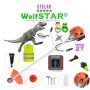 COASaZiLLA SET Motocoasa WolfSTAR© motor 2 timpi ALP, 6CP, 52cc, 11.000RPM + sistem taiere, EXTRA Accesorii