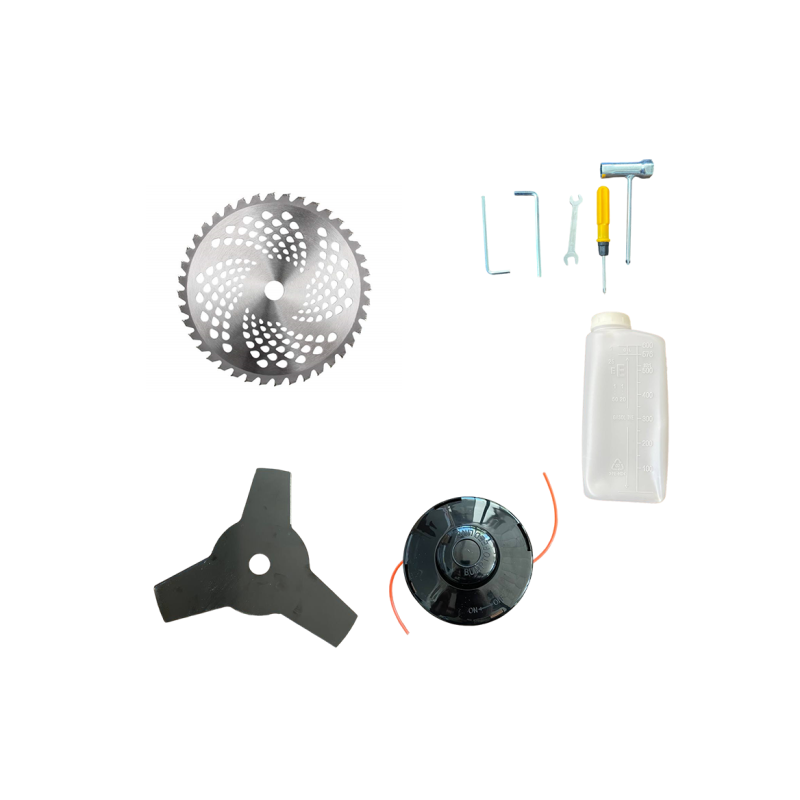 Motocoasa multifunctionala, 5.4CP, 51.2cc + cap drujba, accesoriu gard viu si 4 accesorii