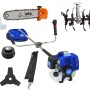 Motocoasa benzina Baikal BK 4200, 4.7 CP, 4200W, 4 sisteme de taiere, set complet de accesorii + Cultivator + Cap Drujba