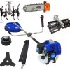 Motocoasa benzina Baikal BK 4200, 4.7 CP, 4200W, 4 sisteme de taiere, set complet de accesorii + Prasitoare + Cultivator+ Cap Drujba