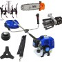Motocoasa benzina Baikal BK 4200, 4.7 CP, 4200W, 4 sisteme de taiere, set complet de accesorii + Prasitoare + Cultivator+ Cap Drujba