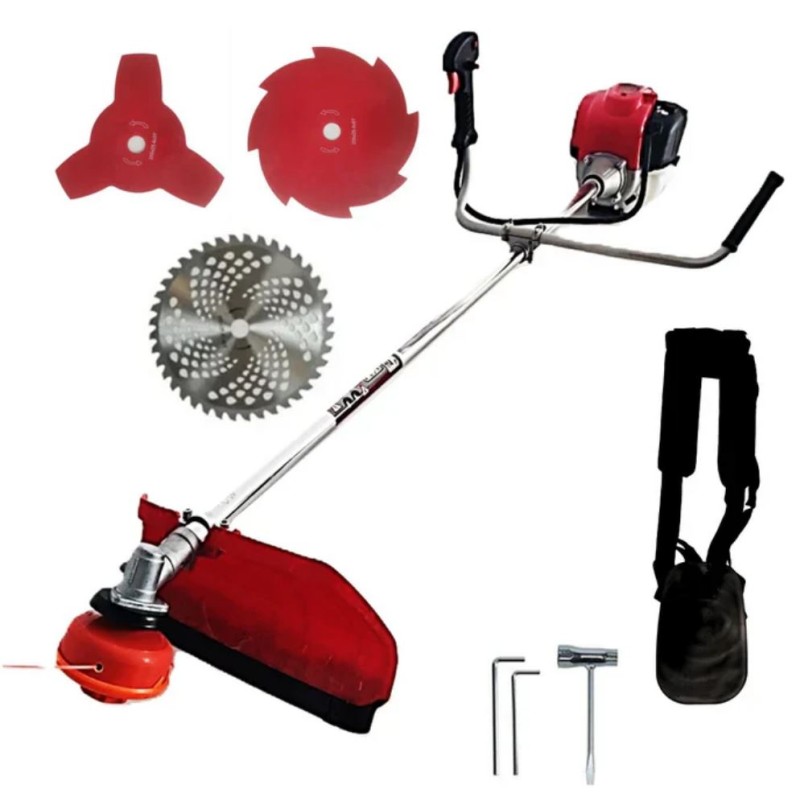 Motocoasa CRAFT TEC T5600 PROFI, 7.5CP, 4 timpi, 62cc, tambur automat, disc 3 lame, disc 8 lame, disc vidia, ham profesional