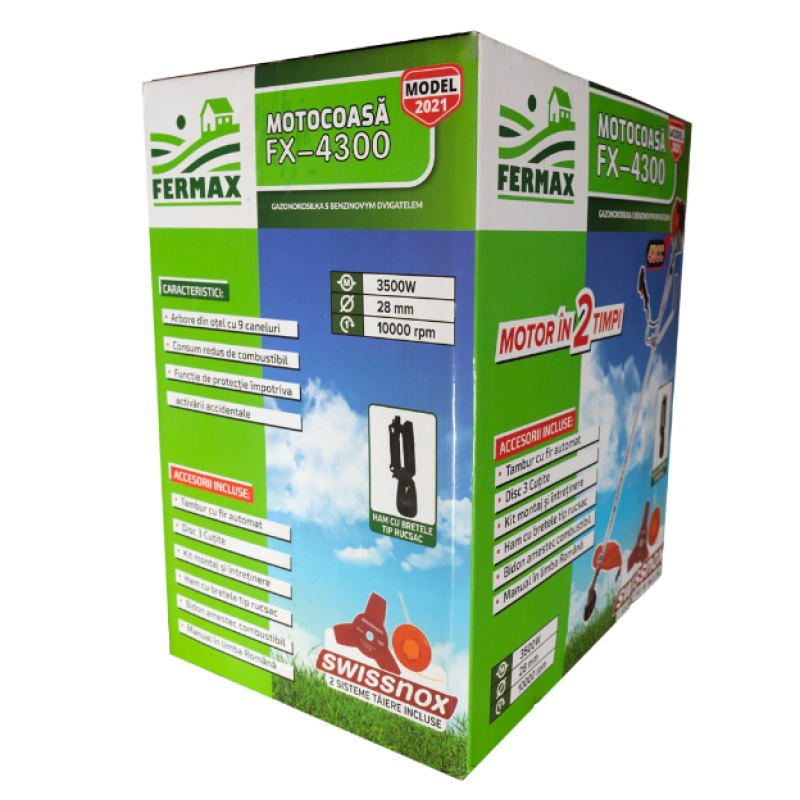 Motocoasa Alpin Profi BC430N, 4.5CP, 3.5KW, 2 Timpi, 10.000RPM