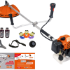 Motocoasa Kubani DDT-0040 , 5 CP, 51,7 CC, 2 timpi, 6000 RPM, 150 cm lungime arbore, 3 accesorii incluse, 3 sticle ulei amestec, 3 fire trimmer