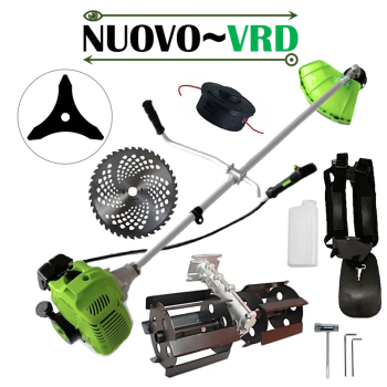 Motocoasa NUOVO-VRD Green Fuel-Efficient 3.4CP, Disc Vidia, Disc Stea, accesorii incluse + PRASITOARE