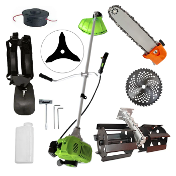 Motocoasa NUOVO-VRD Green Fuel-Efficient 3.4CP, Disc Vidia, Disc Stea, accesorii incluse + PRASTIOARE, CAP DRUJBA