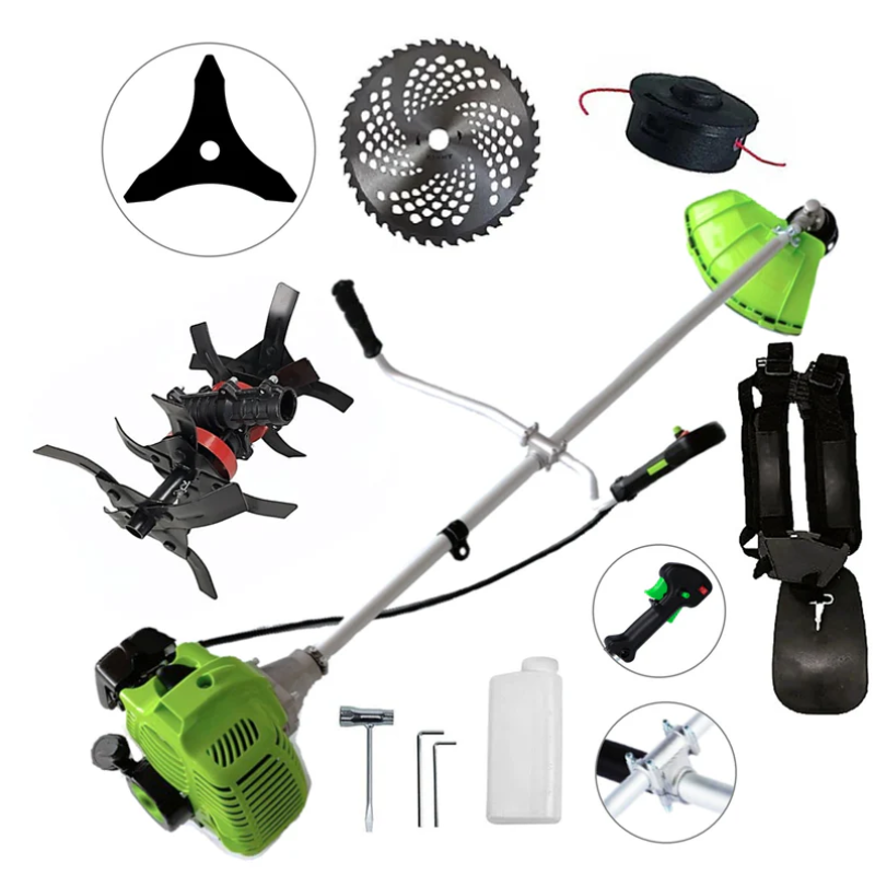 Motocoasa NUOVO-VRD Green Fuel-Efficient 3.4CP, Disc Vidia+Stea, accesorii incluse, +CULTIVATOR PREMIUM