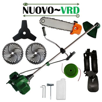 Motocoasa NUOVO-VRD VERDE 6CP, 2xDisc Vidia, Disc Stea, accesorii incluse +CAP DRUJBA