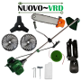 Motocoasa NUOVO-VRD VERDE 6CP, 2xDisc Vidia, Disc Stea, accesorii incluse +CAP DRUJBA