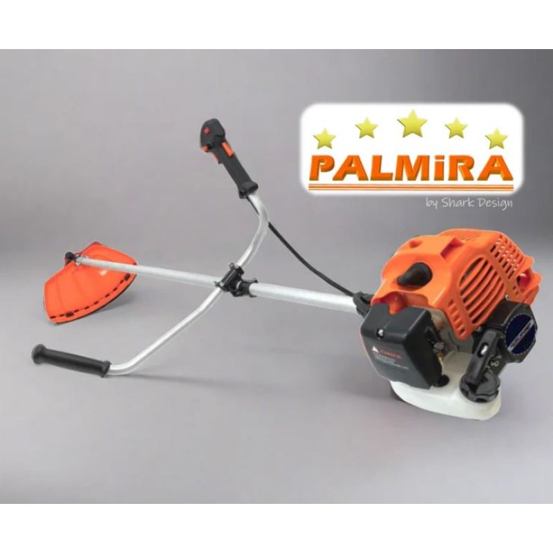 Motocoasa PALMiRA, 6CP, motor 2 timpi benzina, 52cc, 11.000RPM, + sistem taiere, BUNDLE Cultivator+Prasitoare