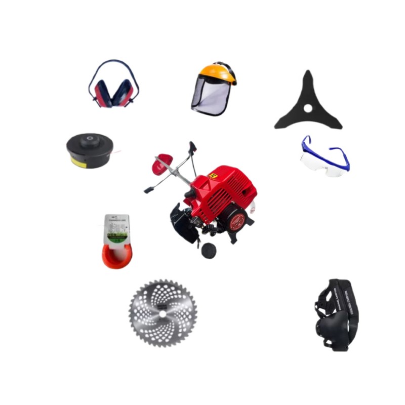 Motocoasa pe benzina CAMPION 7* Professional, 8 Accesorii Incluse, 12000RPM, 58CC, 8.5CP