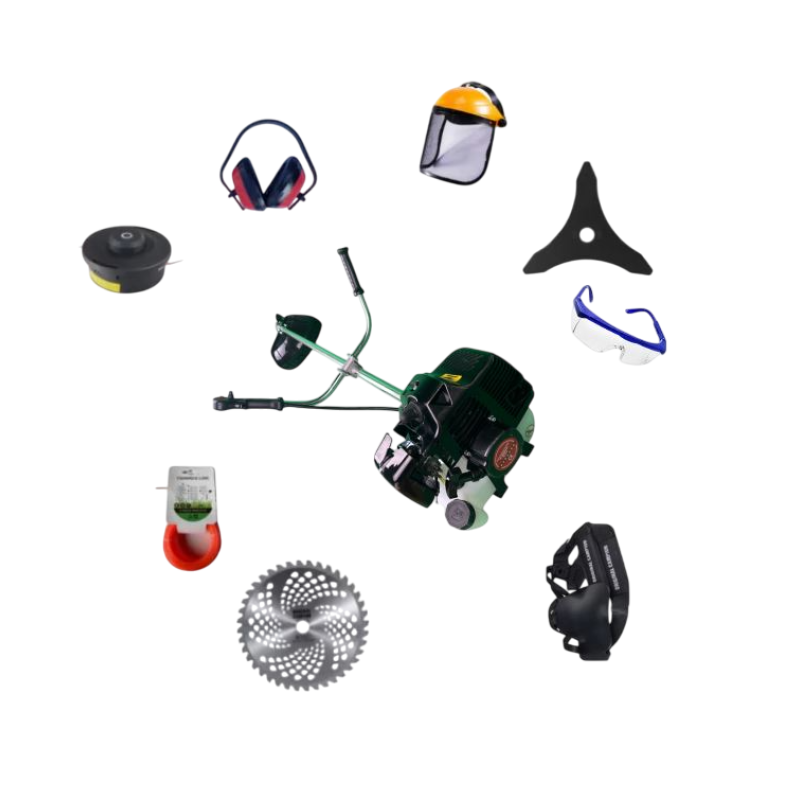 Motocoasa pe benzina CAMPION 7* Professional, 8 Accesorii Incluse, 12000RPM, 58CC, 8.5CP, NEAGRA