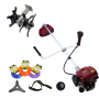 Motocoasa pe benzina DDT-1000L, 4 Timpi, 7 Cp, 62 cc, 9000 Rpm, 3 accesorii incluse , 3 fire trimmer, 1 cultivator model 3